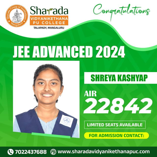 Shreya Kashyap, JEE Advanced 2024, All India Rank 22842