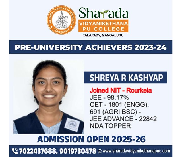 Shreya R Kashyap, JEE 98.17 percentile, joined NIT Rourkela