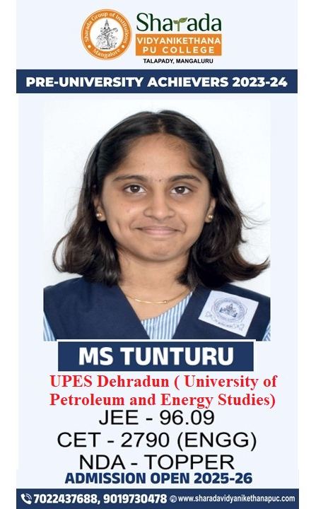 M S Tunturu, JEE 96.09 percentile and NDA topper, joined UPES Dehradun