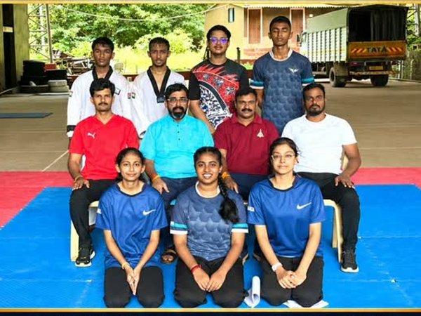 Taekwondo team wins the district title and heads to the state championship at Ballari