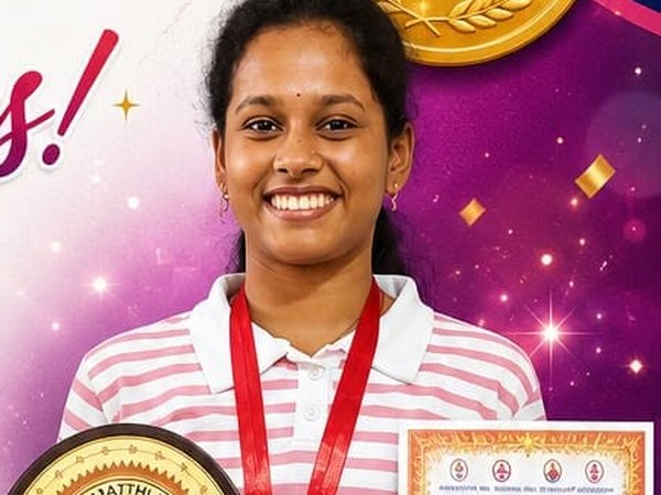Abhijna wins two gold medals at the Vidyabharati state-level yogasana competition